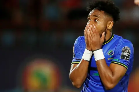 Reuters Tanzania's Adi Yussuf reacts