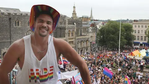 BBC Anthony Ogogo at Norwich Pride