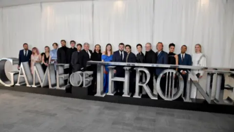 Jeff Kravitz/Getty Images The Game of Thrones cast at the season finale premiere in Belfast in 2019