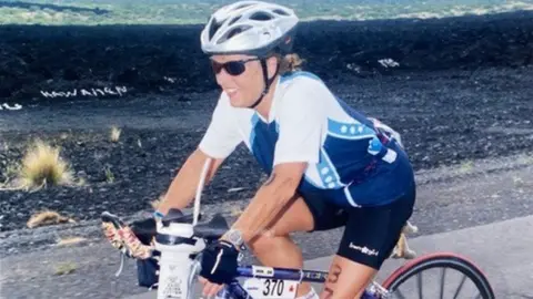 Steve Belt Daphne Belt on a bike