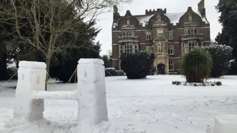 Emma Swarbrick Snow Clifton suspension bridge