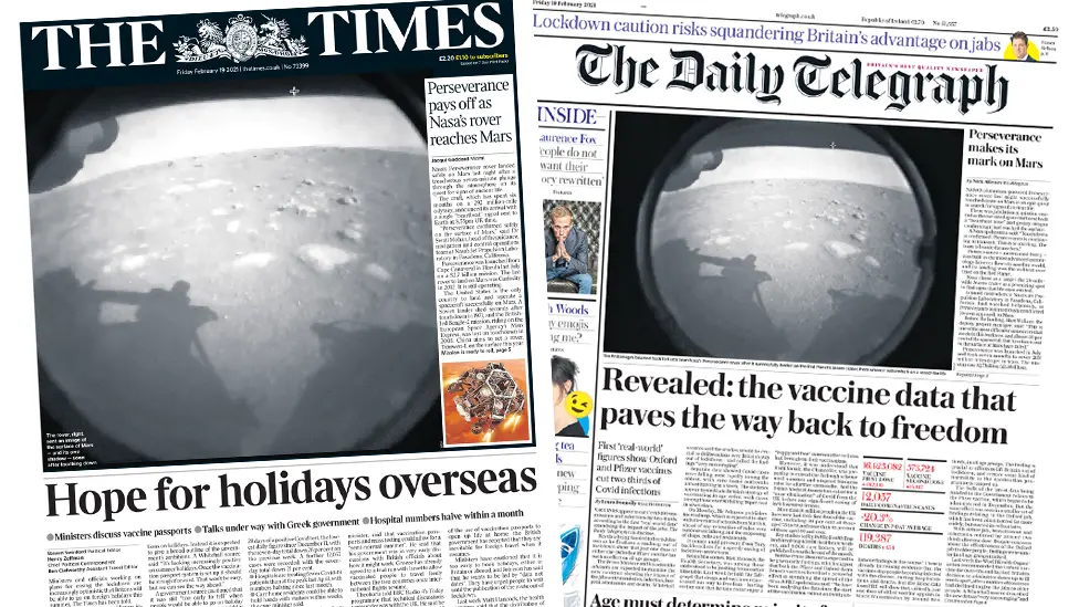 The Papers 19 February 2021