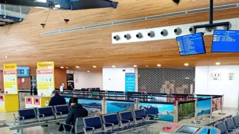 Guernsey Ports Close up of the available shop at Guernsey Airport