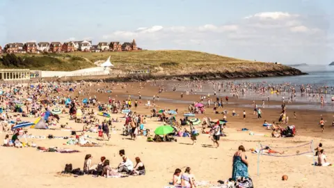 Getty Images Barry Beach in the sunshine