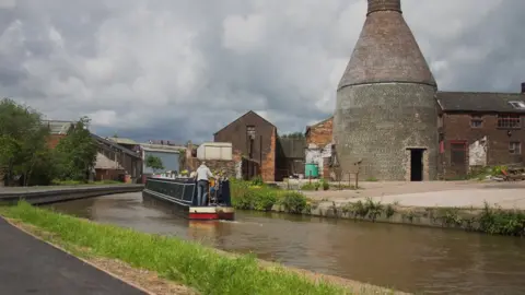 Getty Images A canal in Stoke-on-Trent