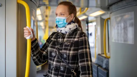 Getty Images woman on train