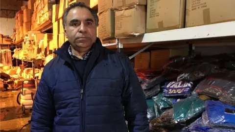 Harry Singh, owner of the Welsh Shop