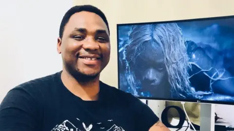 Olivier Assoua Olivier Assoua in his editing suite