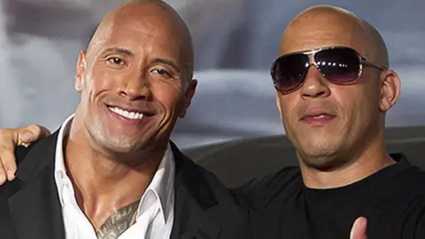 Vin Diesel and The Rock