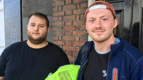 Connor Shakespeare (right) with his cousin Cavan Shakespeare