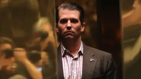 Getty Images Donald Trump Jr at Trump Tower in New York City, 18 January 2017