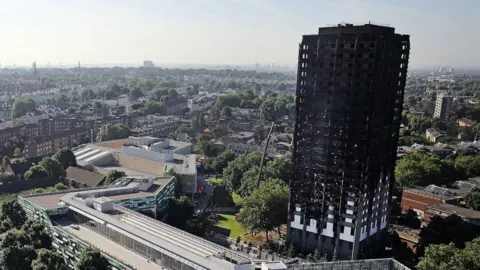 Getty Images Grenfell tower after fire