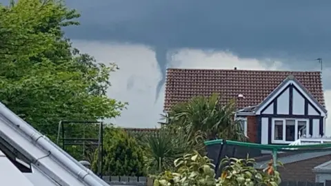 Funnel cloud, Ashington, Northumberland