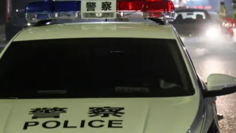 Getty Images File photo of a police car in China