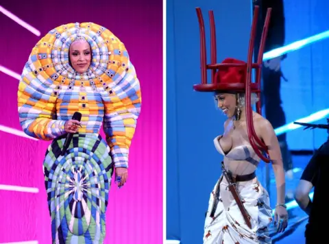 Getty Images Doja Cat's outfits at the MTV Awards