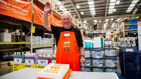 DIY store worker aged 90 intends to carry on after 20 years