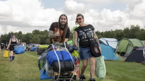 Down The Barrel Photography Campers at Bloodstock on Thursday