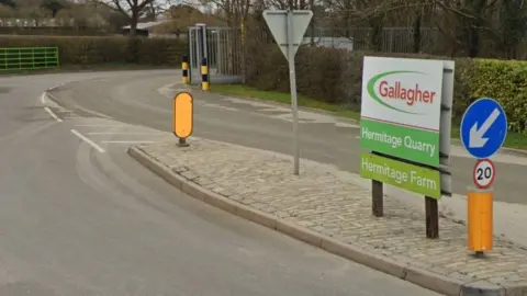 Google The entrance to Hermitage Quarry in Barming