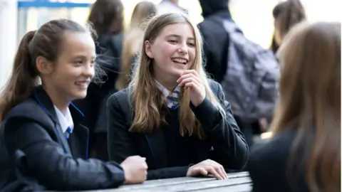 Getty Images Pupils laughing