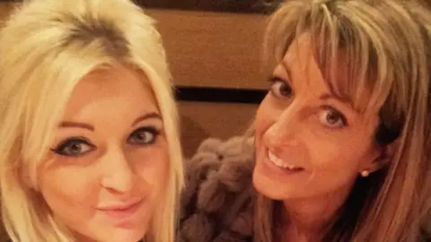 Claire Danks Lauren and Claire Danks smiling