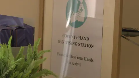 Hand sanitizer sign