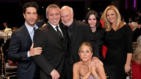 Chris Haston David Schwimmer, Matt LeBlanc, James Burrows, Jennifer Aniston, Courteney Cox, and Lisa Kudrow,