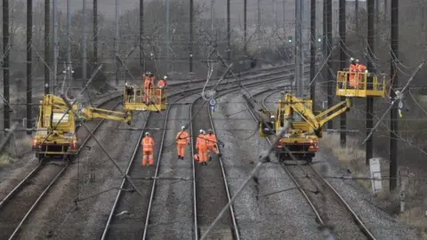 Engineers worked to repair damage