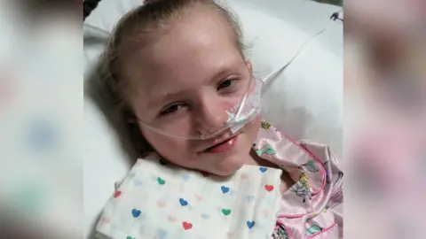 Jill Lockhart Eva Tennent, 10, is being treated at the Edinburgh Royal Hospital for Children and Young People