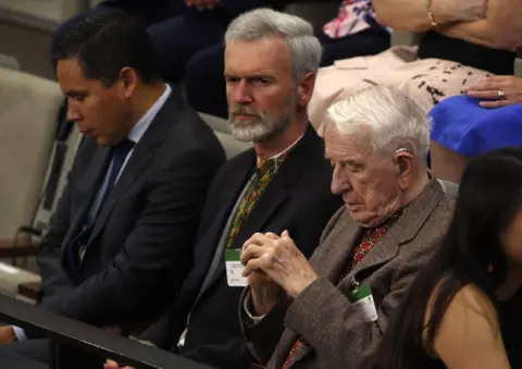 Alamy/Canadian Press Yaroslav Hunka (right) in Canada's House of Commons