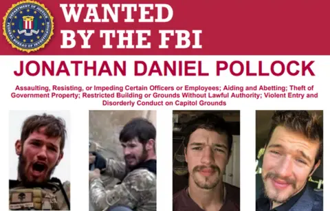 FBI Wanted poster showing Jonathan Pollock