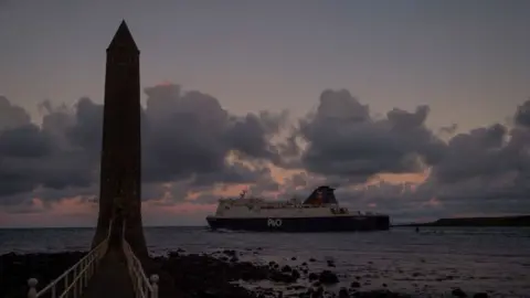 Getty Images Larne Lough at sunset