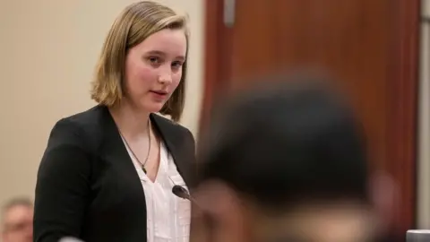 AFP Jessica Thomashow, a victim of former USA Gymnastics doctor Larry Nassar, gives her victim impact statement