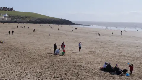 BBC A beach at Barry Island