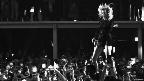 Getty Images Picture of Taylor Swift performing