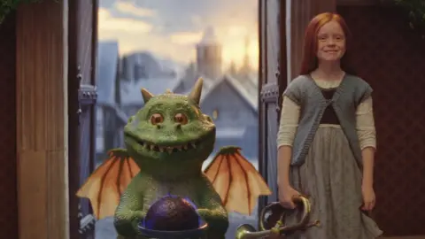 John Lewis The John Lewis ad features an excitable dragon called Edgar