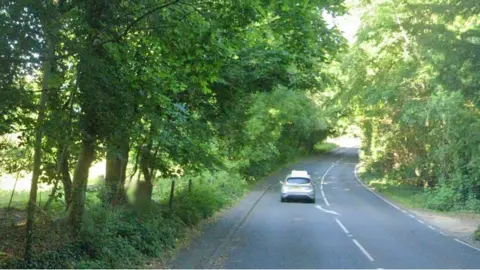 Google The crash happened between the junctions with Greene Dene and Dirtham Lane