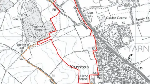 Merton College Map of site PR9