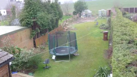 Kris Swaine How the garden looked when Kris and his family moved in