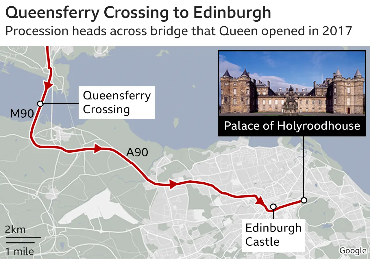 Queensferry crossing to edinbrugh