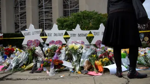 Getty Images A memorial for the victims