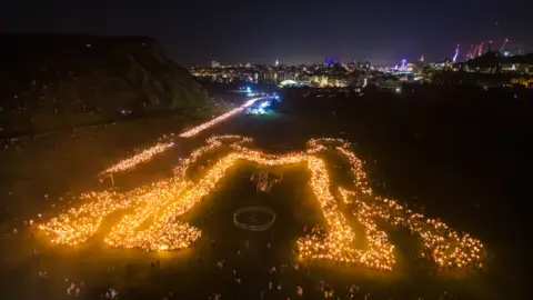 Tim Edgeler torchlight parade