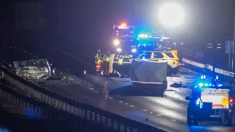 Peter Manning M1 crash scene