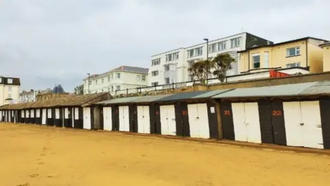 An example of what the beach huts could look like Existing beach huts