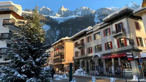 BBC A Christmas tree and properties in Chamonix, France