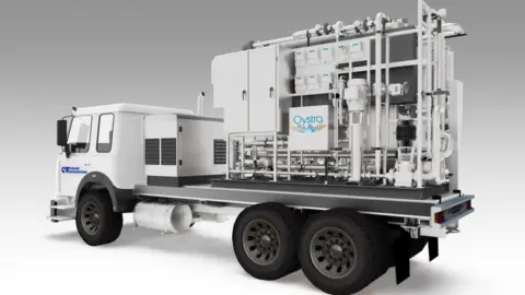 Crane Engineering Graphic of waste treatment truck