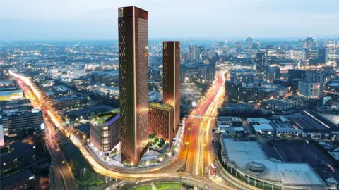 Woodbourne Group Artist's impression of the towers