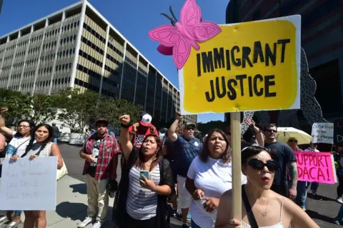 AFP Demonstrators in Los Angeles, 5 September