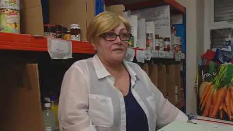Foodbank worker