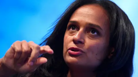 Reuters Isabel dos Santos speaks during a Reuters Newsmaker event in London, 18 October 2017