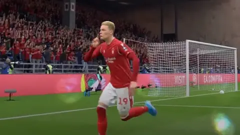 EA Sports A player "shushing" during Fifa